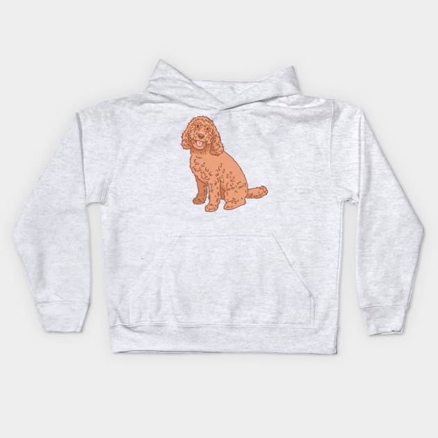 Cute Cockapoo Kids Hoodie by Csieben